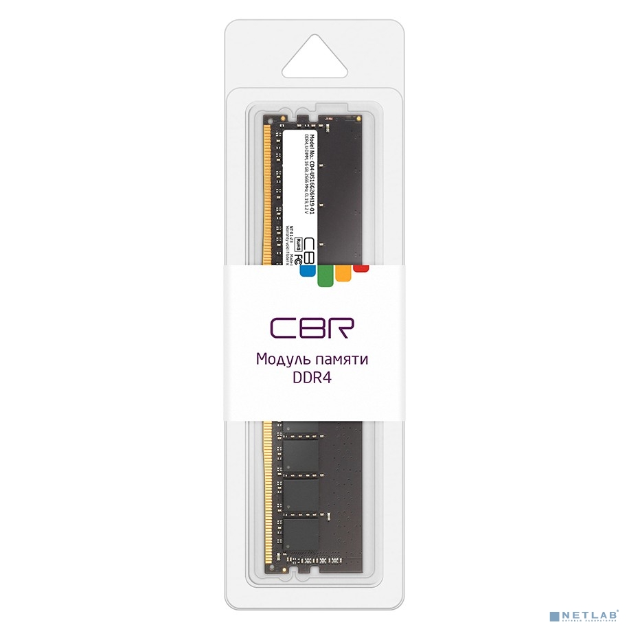 CBR DDR4 DIMM (UDIMM) 16GB CD4-US16G26M19-01 PC4-21300, 2666MHz, CL19, 1.2V