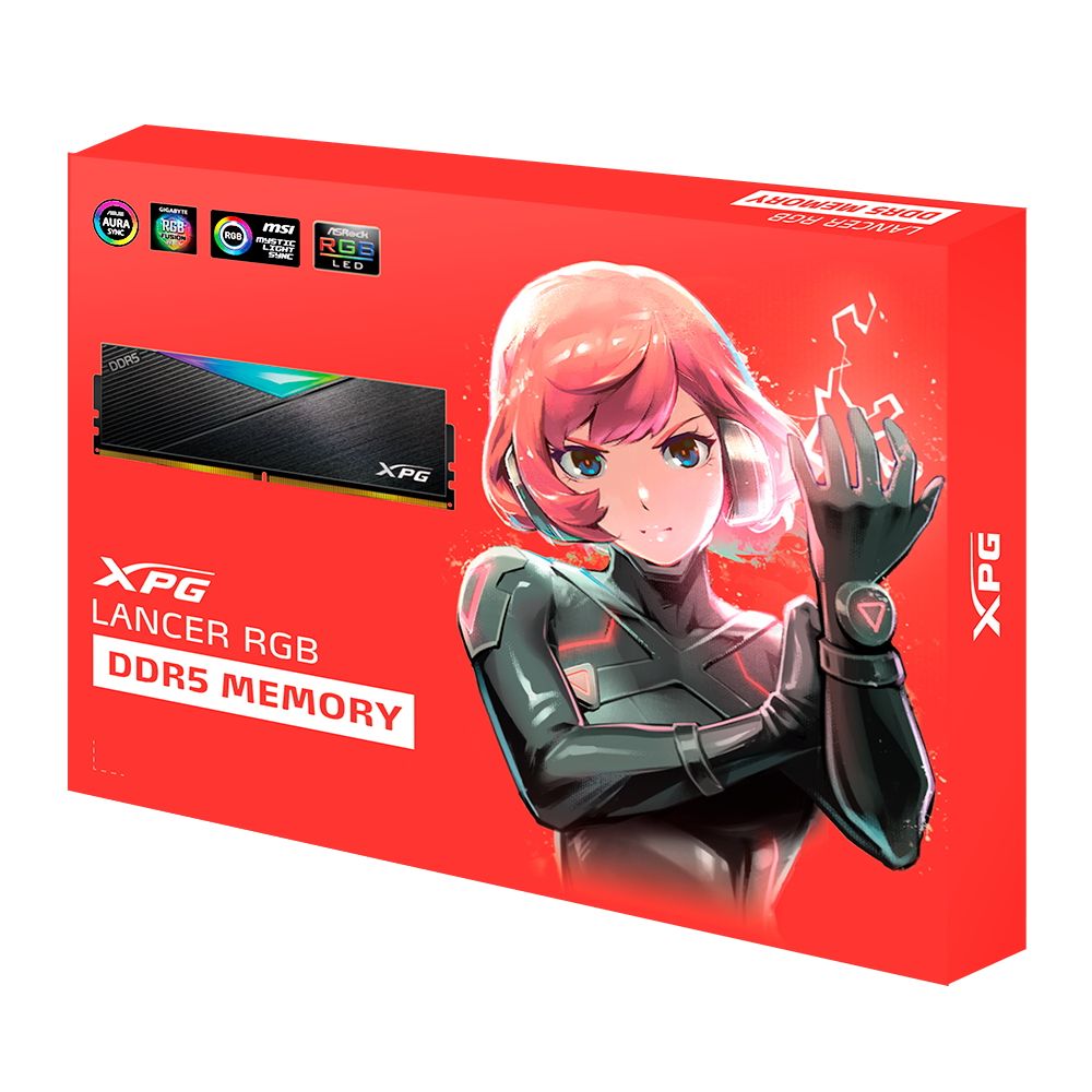 Память DDR5 2x32GB 6400MHz A-Data AX5U6400C3232G-DCLARBK XPG Lancer RGB RTL Gaming PC5-51200 CL32 DI