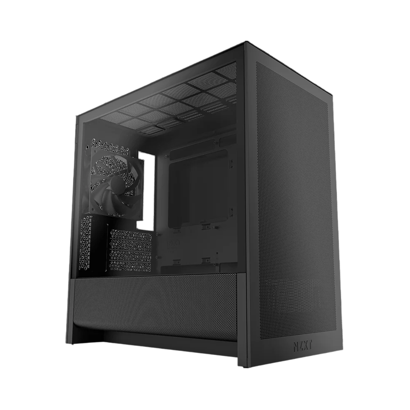 Корпус NZXT H3 Flow (2025), Midi-Tower, TG, 1x120mm, 1xUSB-A 3.2 + 1xUSB-C 3.2, mATX, mITX Black