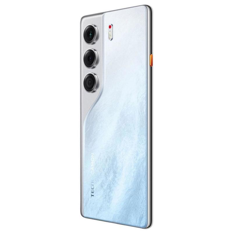 Смартфон Tecno Camon 40 256Gb 8Gb белый моноблок 3G 4G 2Sim 6.78" 1080x2436 Android 15 50Mpix 802.11