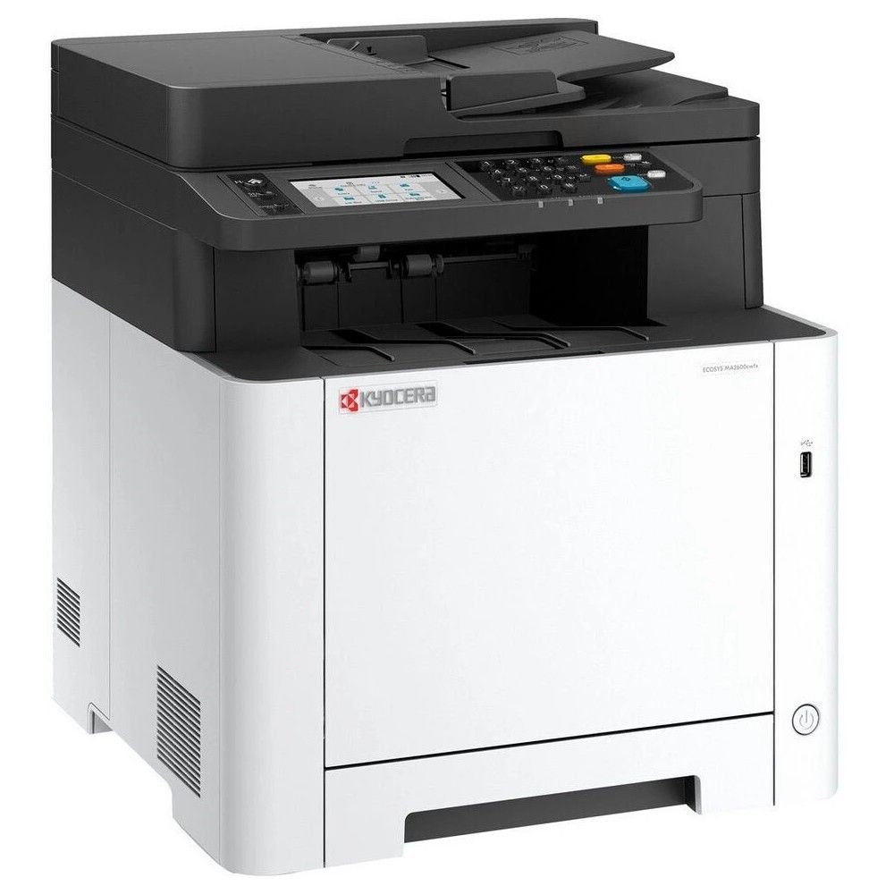 МФУ Kyocera ECOSYS MA2600cwfx P/C/S/F Цв.лазерный А4, 26 стр/мин, 1200 dpi, 512Mb, USB,WiFi, Network