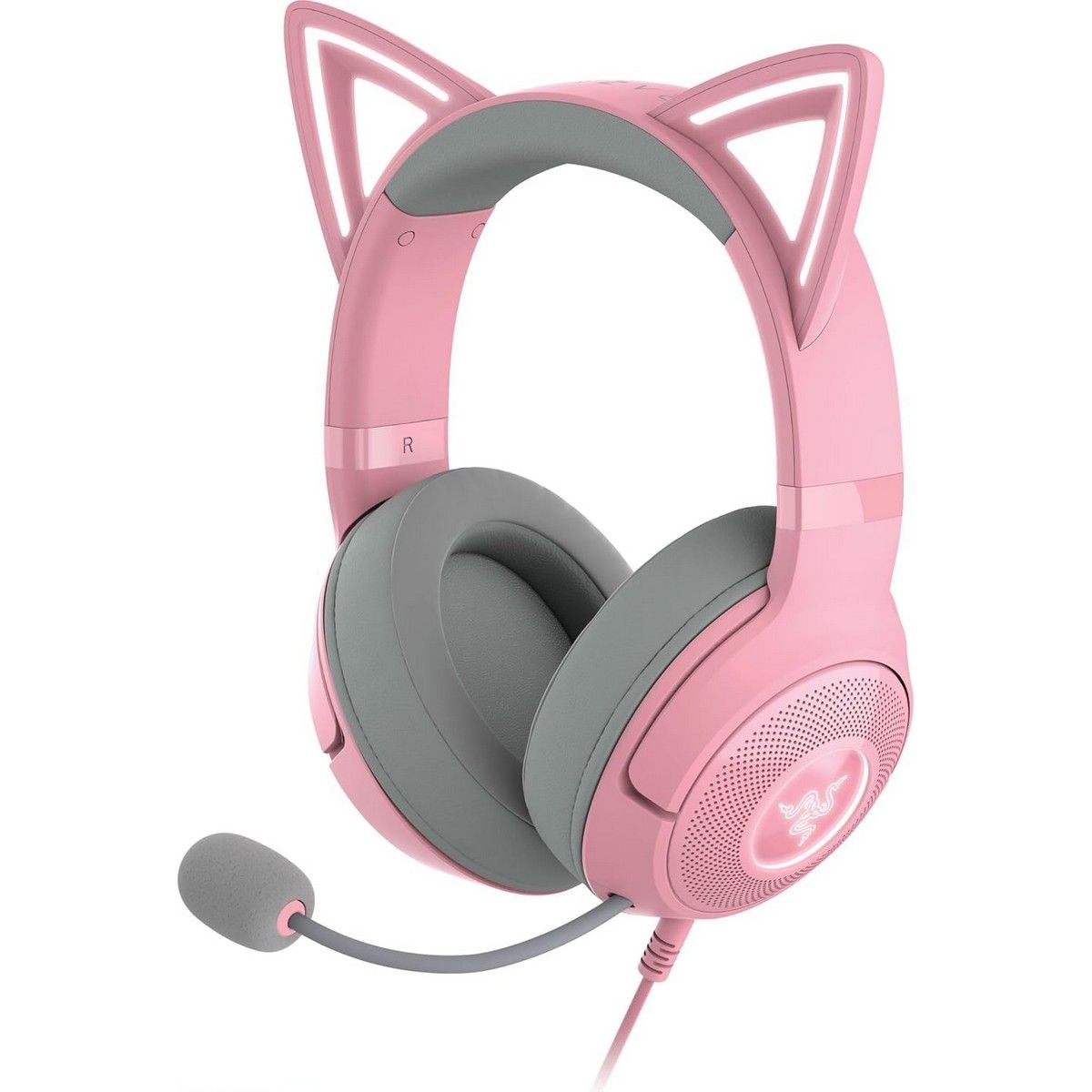 Наушники Razer Razer Kraken Kitty V2 Quartz Edition USB Headset with RGB Kitty Ears