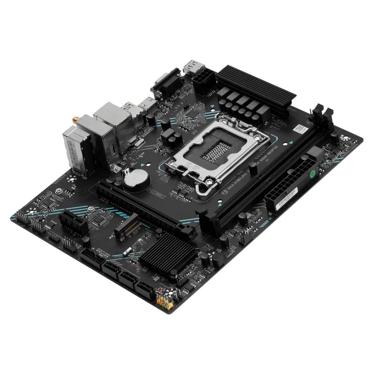 Материнская плата Maxsun MS-H610M 666 WIFI6 H610, LGA1700, 2*DDR4, 1*PCIEx16, 1*PCIEx1, 1*M.2, 4*USB