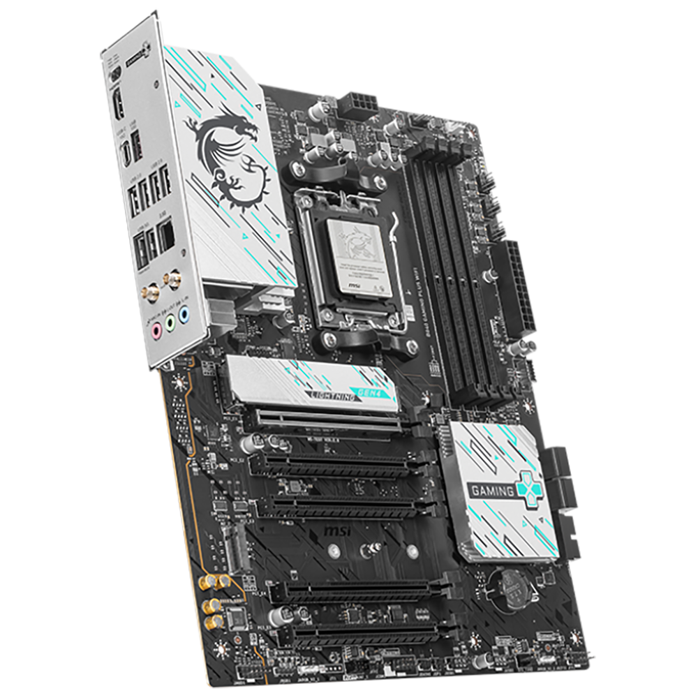 Материнская плата MSI B840 GAMING PLUS WIFI  Socket AM5 AMD B840 4xDDR5 ATX AC`97 8ch(7.1) 2.5Gg RAI