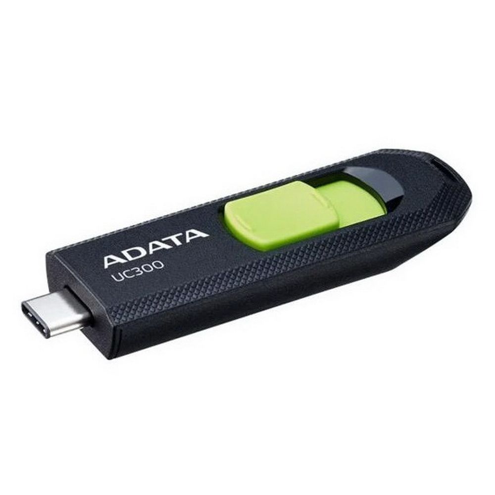 Флеш Диск A-Data 32Gb Type-C UC300 ACHO-UC300-32G-RBK/GN USB3.2 черный/зеленый