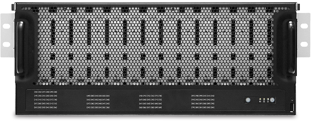 Серверная платформа/ SB405-VL, 4U, 2xLGA-3647, 102-bay, 12G EOB backplane, CRPS 2000W, Vela, Intel® Xeon® Scalable Processors, 16x DDR4 RDIMM, Intel PCH C620 series, 2x PCIe x16 expansion slots, OCP MEZZ V2, 2x CPU heatsinks, 41"" slide rail, pallet, w/o