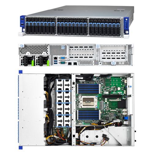 Серверная платформа Tyan Rackmount B8026T70AE24HR 2U (24) 2.5 Hot-Swap NVMe, 2 2.5" fixe