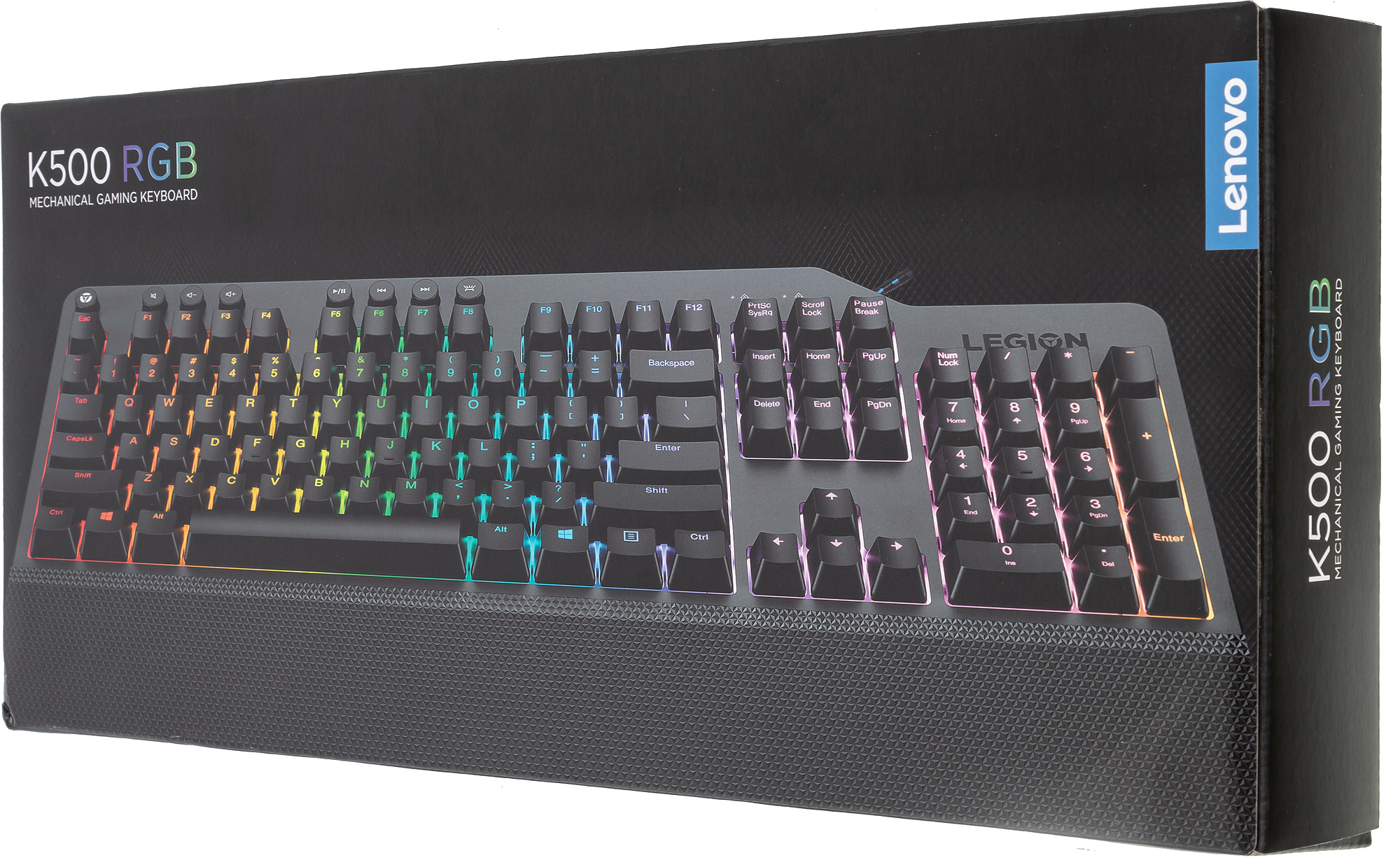 Клавиатура Lenovo Legion K500 RGB механическая черный USB Multimedia for gamer LED (подставка для за