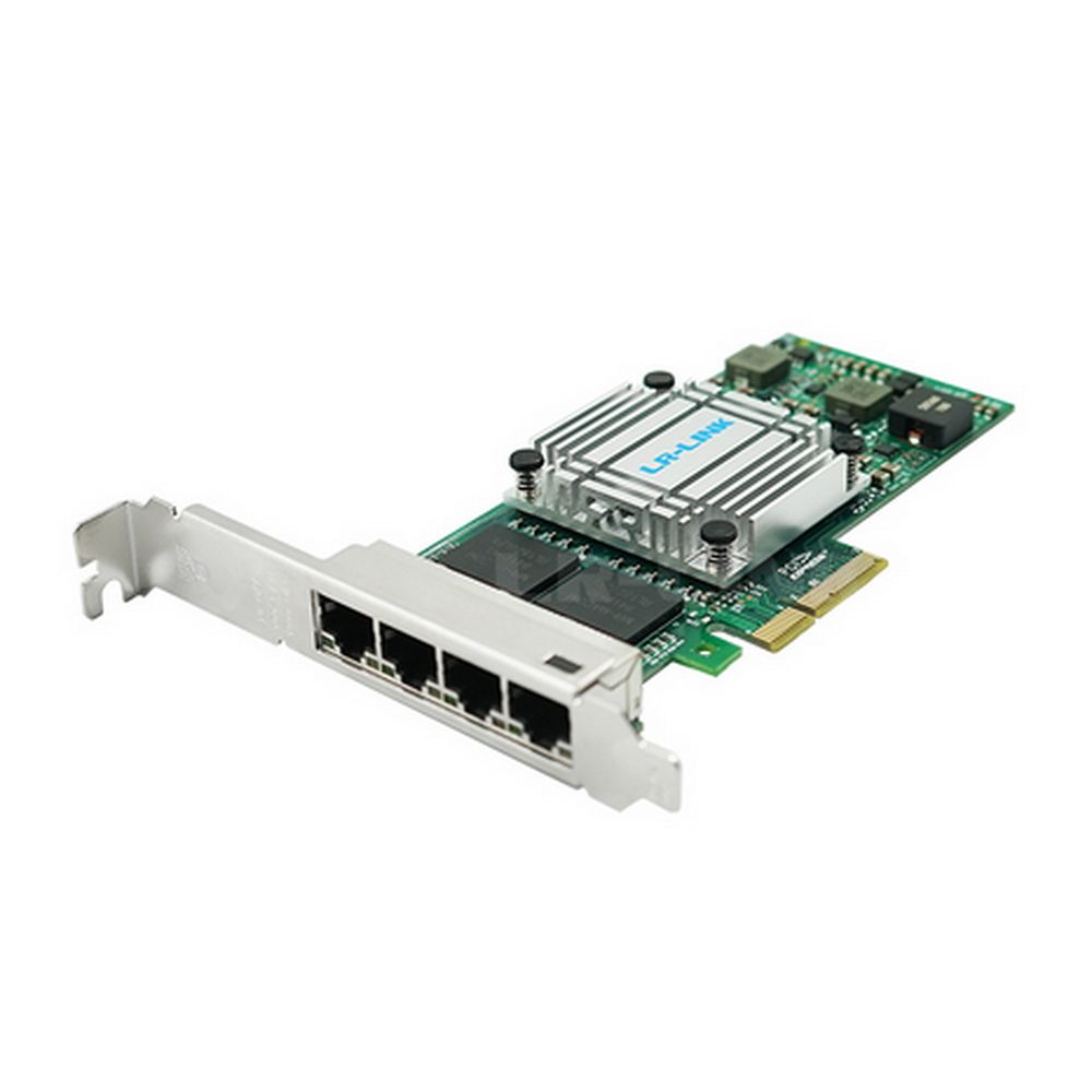 Сетевой адаптер LR-LINK LREC9714HT Intel I350 AM4 PCI-E x4 1GB 4 x RJ45 I350-T4