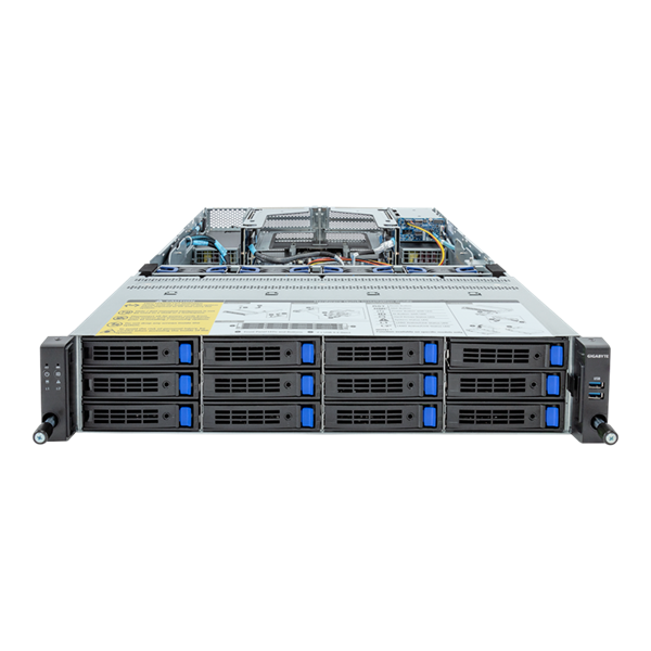 Шасси серверное Gigabyte Server Platform R283-Z91 Rev.3x / 2U / 2xAMD (9004/9005) / 2xHS / 24xDIMM /