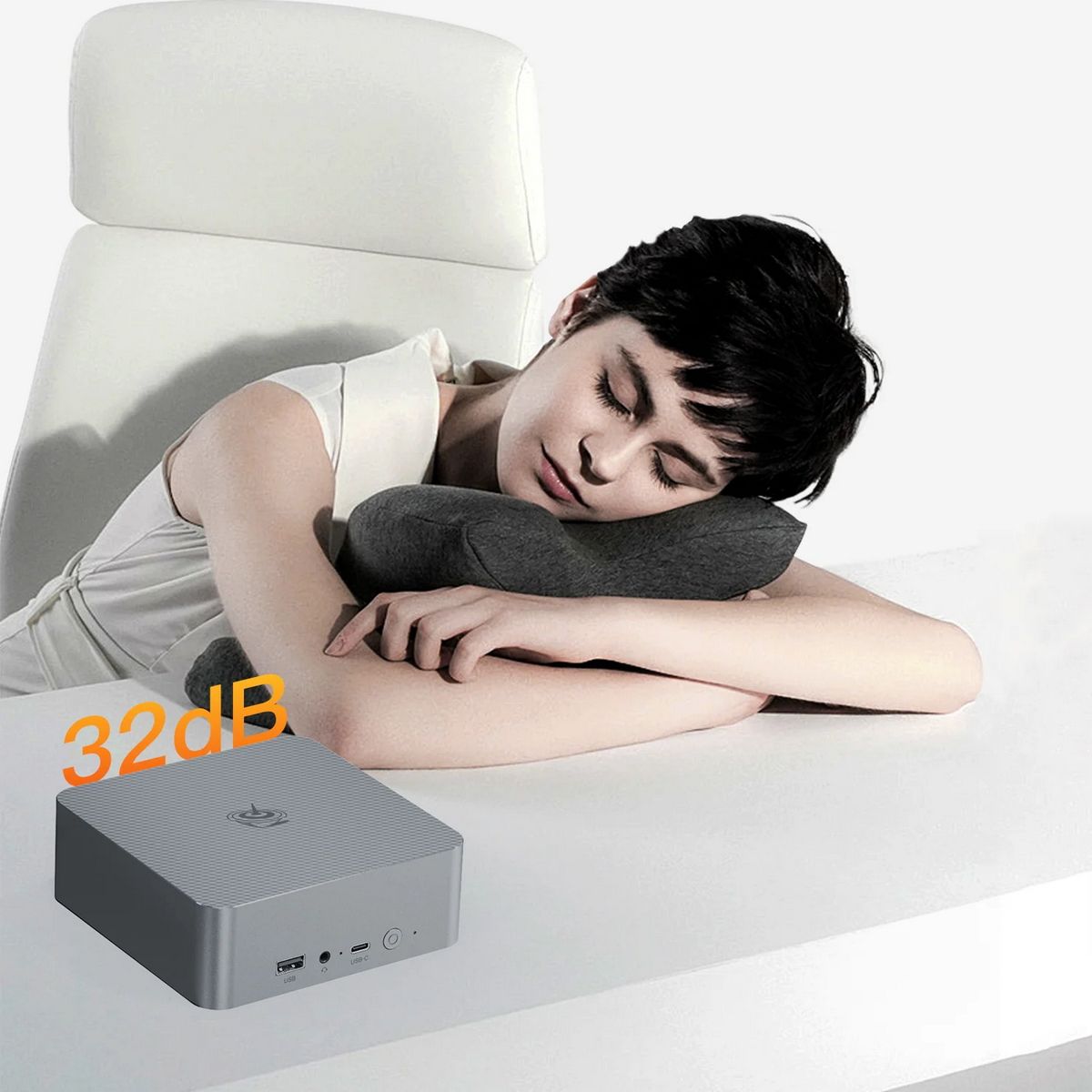 Мини ПК Beelink Мини-компьютер BL/EQR6-LP/6800H/32G/500G/Milky Grey