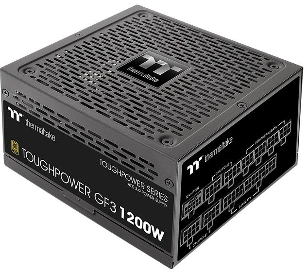 Блок питания Thermaltake ATX 1200W Toughpower GF3 Gen.5 80+ gold 24pin APFC 140mm fan color LED 12xS
