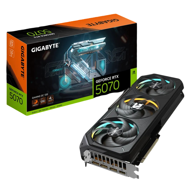 Видеокарта Gigabyte PCI-E 5.0 GV-N5070GAMING OC-12GD 1.0 NVIDIA GeForce RTX 5070 12Gb 192bit GDDR7 2
