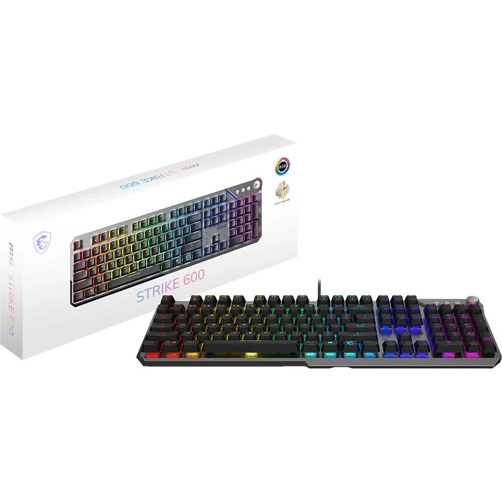 Клавиатура Gaming Keyboard MSI STRIKE 600 SILENT, Wired, Mechnical, with Multimedia functions, Kailh