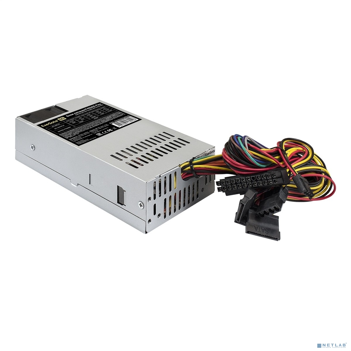 Exegate EX292234RUS Блок питания 450W ExeGate F450AS (Flex ATX, for ITX case, APFC, КПД 80% (80 PLUS