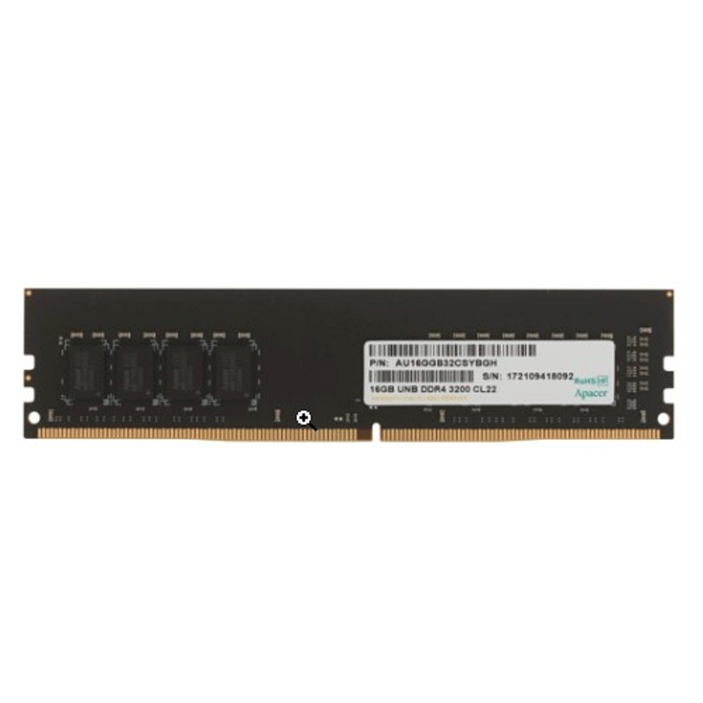 Оперативная память APACER EL.16G21.GSH 16GB DDR4 3200 DIMM Non-ECC, CL22, 1.35V, 1024x8, RTL