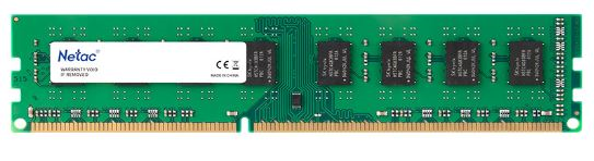 Память DDR3 4GB 1600MHz Netac NTBSD3P16SP-04 Basic RTL PC3-12800 CL11 DIMM 240-pin 1.5В dual rank Re