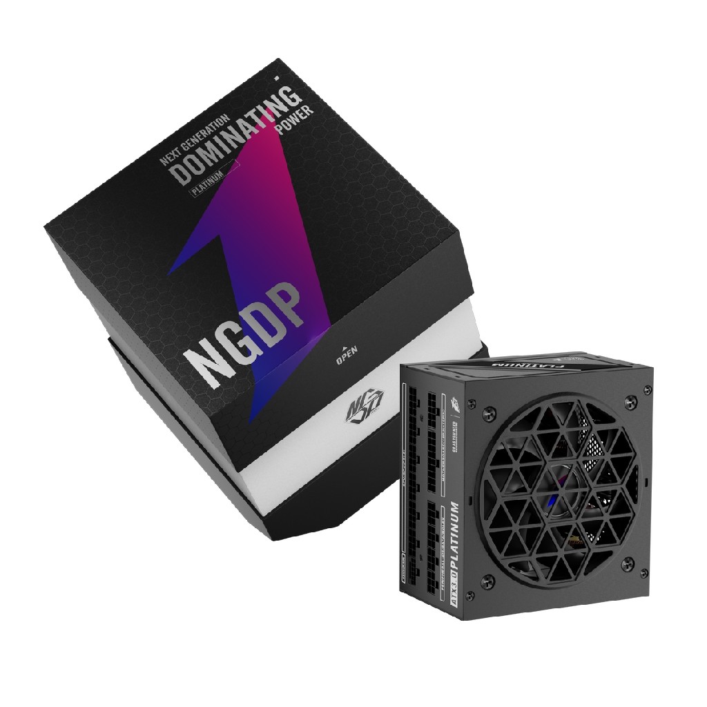 Блок питания ATX 1STPLAYER HA-1000BA3-BK NGDP Platinum 1000W Black, APFC, 80 PLUS Platinum, 120mm fan, full modular