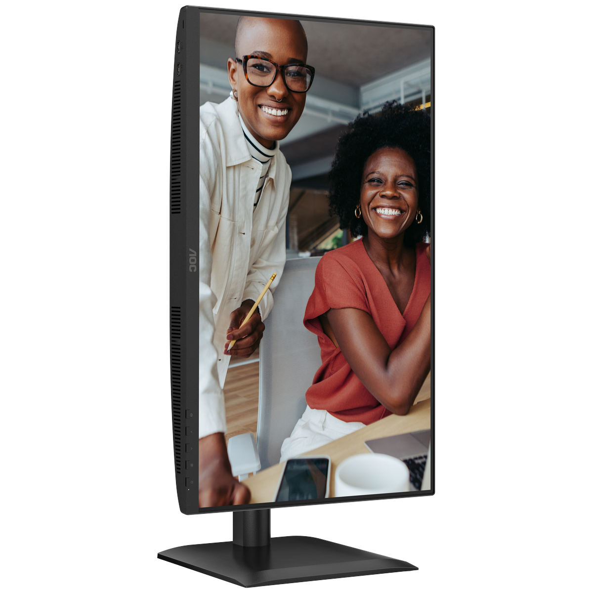 Монитор 23.8" AOC 24E4U IPS 1920x1080, 120 Гц, 4 мс, 16:9, 300 кд/м², HDMI 1.4, DP 1.2, VGA, USB-C, 