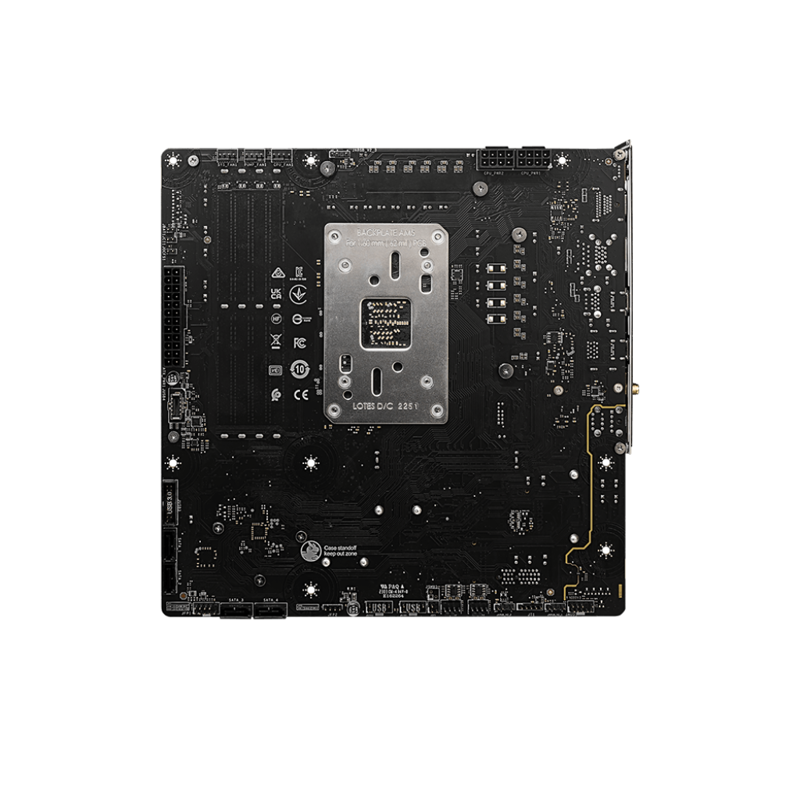 Материнская плата MSI B650M PROJECT ZERO B650, AM5, 4*DDR5, 1*PCIEx16, 1*PCIEx1, 2*M.2, 3*TypeC, 3*U