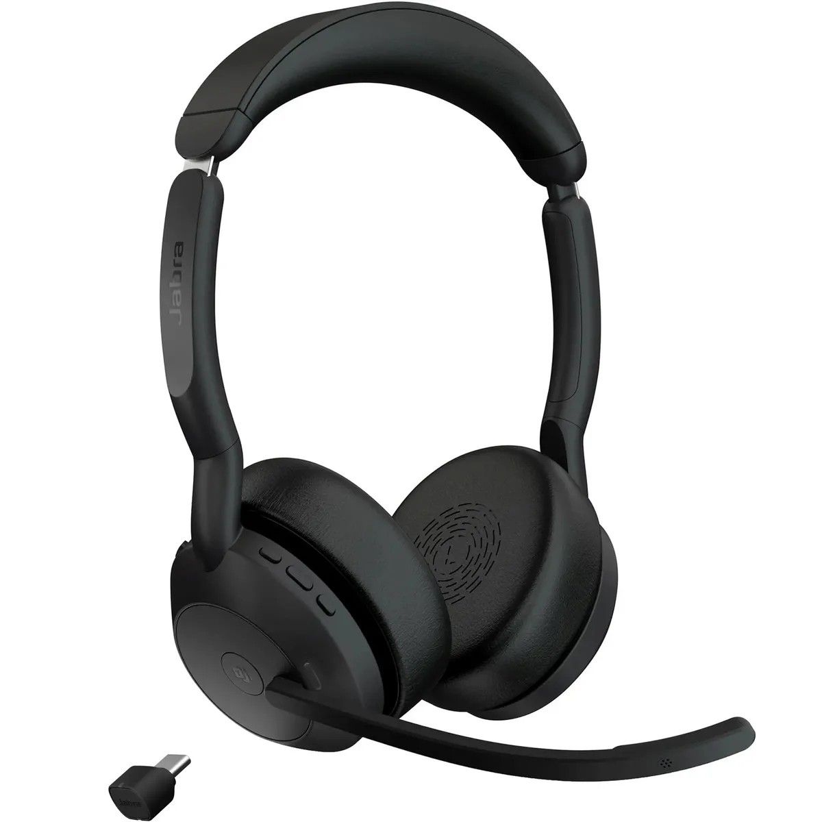 Наушники с микрофоном Jabra Evolve2 55 Link380c MS Stand черный накладные BT оголовье (25599-999-889