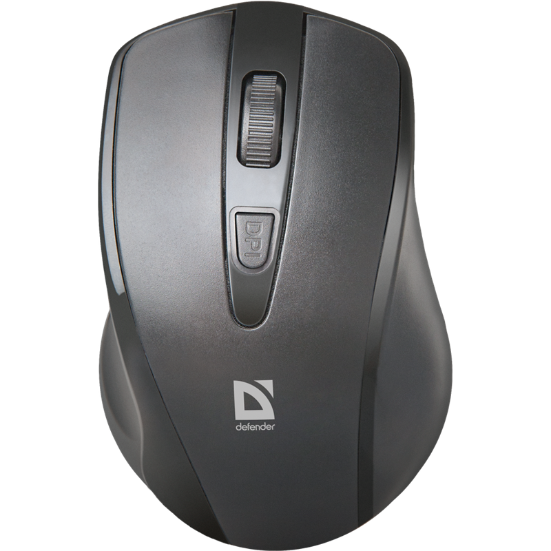 Мышь Defender Datum MM-265 черный оптическая 1600dpi беспров. USB 3but (52265)