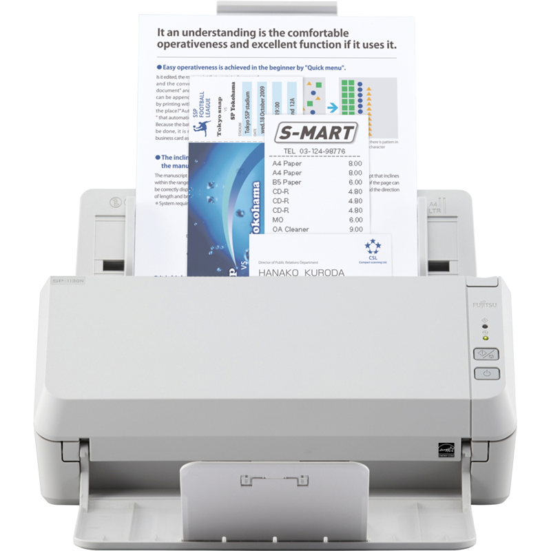 Сканер Ricoh scanner SP-1130N (Офисный сканер, 30 стр/мин, 60 изобр/мин, А4, двустороннее устройство