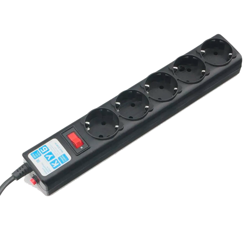 Сетевой фильтр Powercube SPG5-C5 5м (5 розеток) черный (коробка)