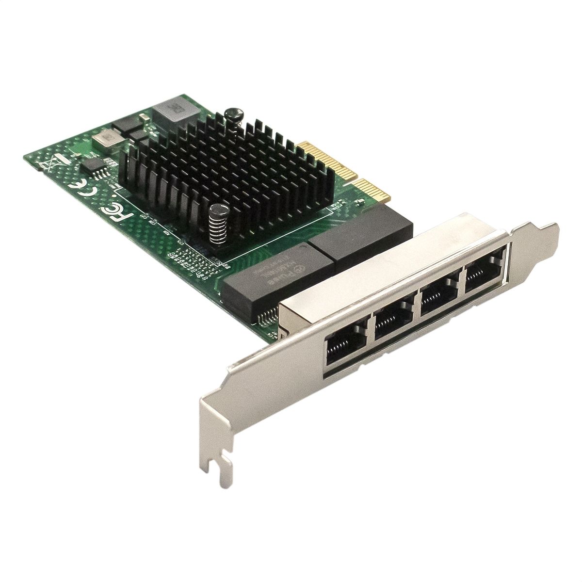 Exegate EX293453RUS Сетевой адаптер ExeGate EXE-BCM5719 (PCI-E x4 v2.0, порты 4xRJ45, 10/100/1000Mbp