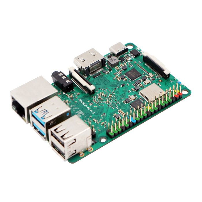 Одноплатный компьютер RockPi ROCK Pi 4 Model B 1GB RK3399/1GB/WiFi/BT/POE