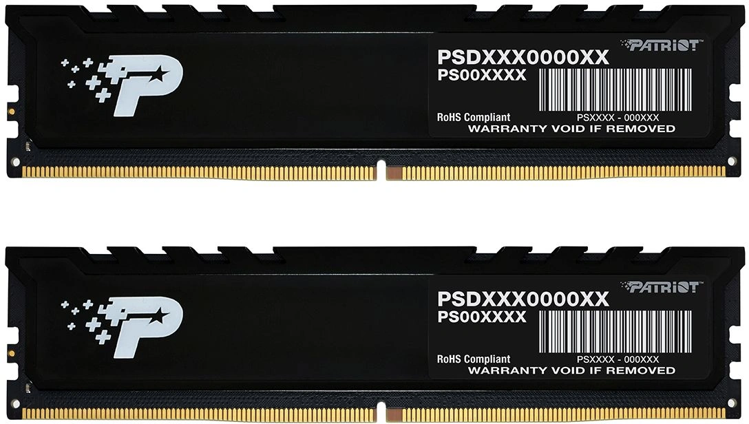 Память DDR5 2x8GB 4800MHz Patriot PSP516G4800KH1 Signature Premium RTL PC5-38400 CL40 DIMM 288-pin 1