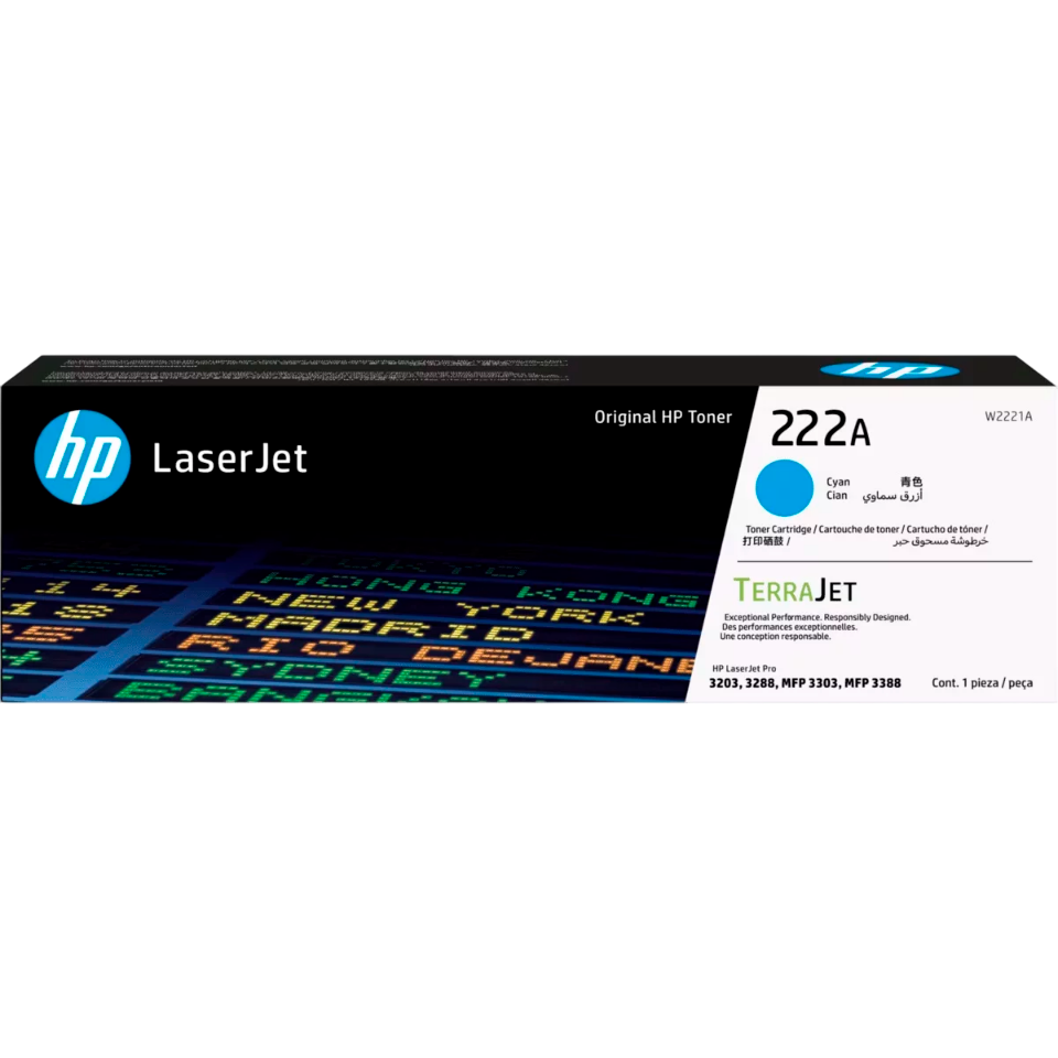 HP Тонер-картридж 222A Cyan W2221A