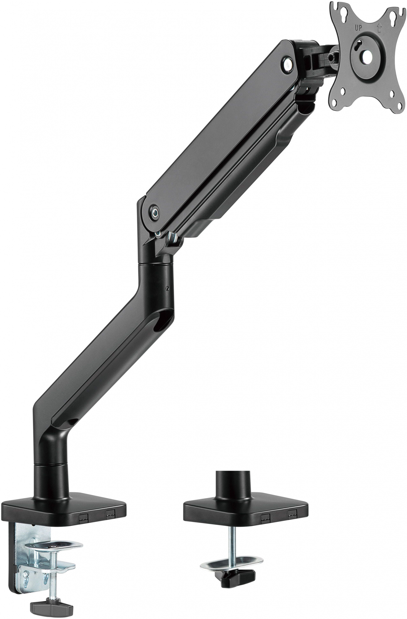 Кронштейн для мониторов Ultramounts UM730 черный 17"-45" макс.16кг крепление к столешнице поворот и 