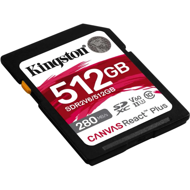 Флеш карта SDXC 512GB Kingston SDR2V6/512GB Canvas React Plus w/o adapter