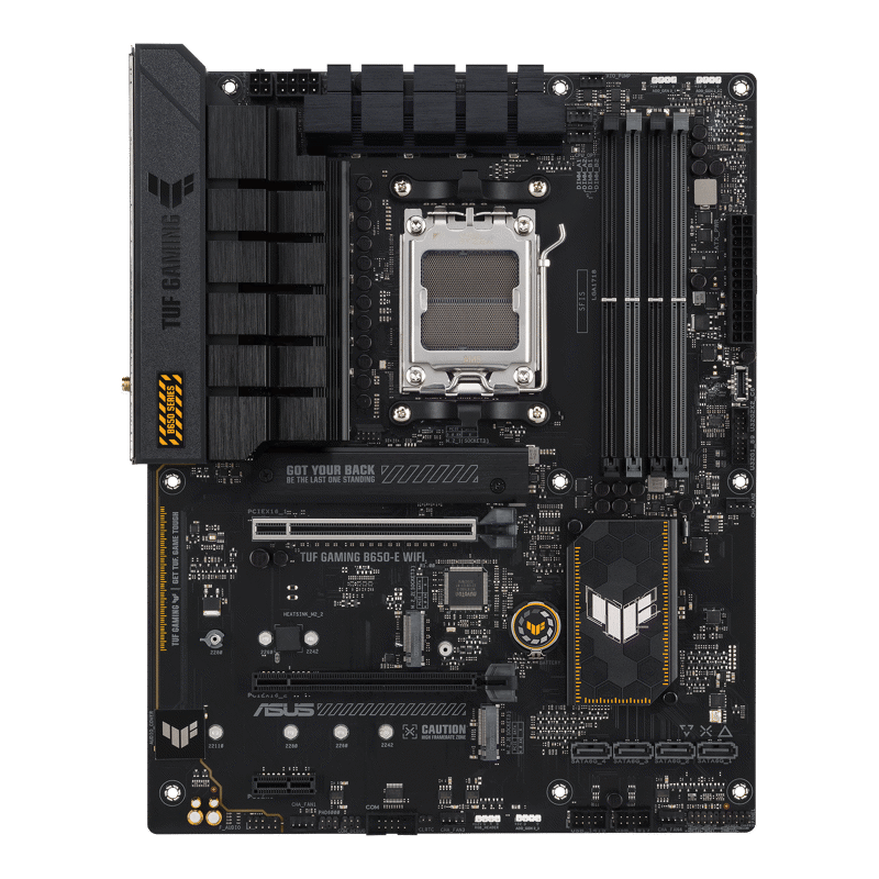 Материнская плата Asus TUF GAMING B650-E WIFI Socket AM5 AMD B650 4xDDR5 ATX AC`97 8ch(7.1) 2.5Gg RA