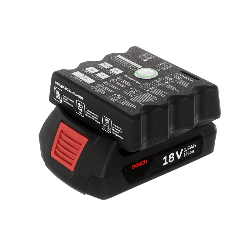 Портативный PoE-инжектор КОМБО (Passive PoE 24v/48v, Active PoE 802.3af/at) (Bosch/Makita)