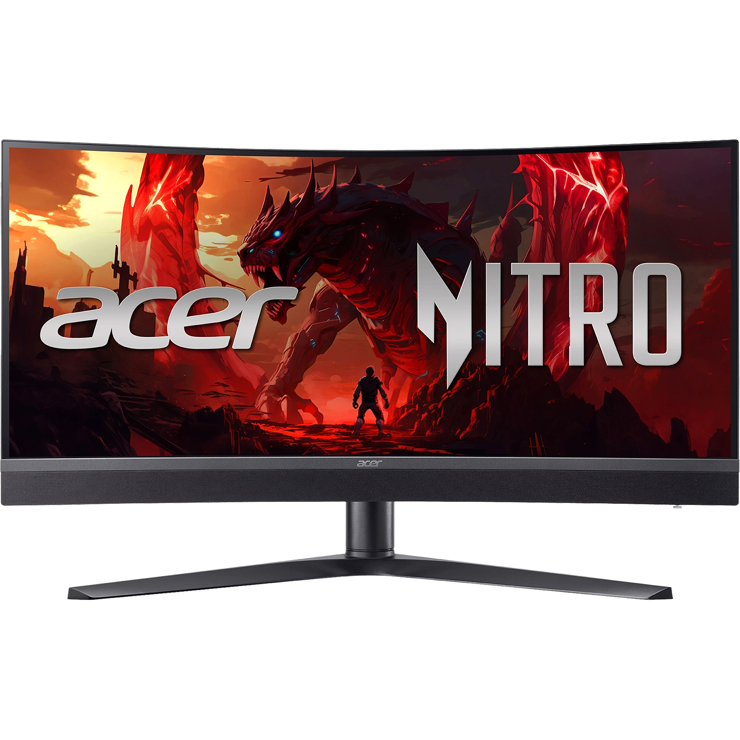 Монитор/ ACER Nitro XZ343CURX0bmiiphuzx 34'', ZeroFrame, Curved 1000R, Black, 21:9, VA, 3440x1440, 1 (VRB)ms, 350, 400 peakcd, 200Hz, 2xHDMI(2.1) + 1xDP(1.4) + 1xType-C(65W) + SPK + Audio Out + 2xUSB 3.2 + USB-B (2up 2down) + Mic array, Speakers 5Wx2, syn