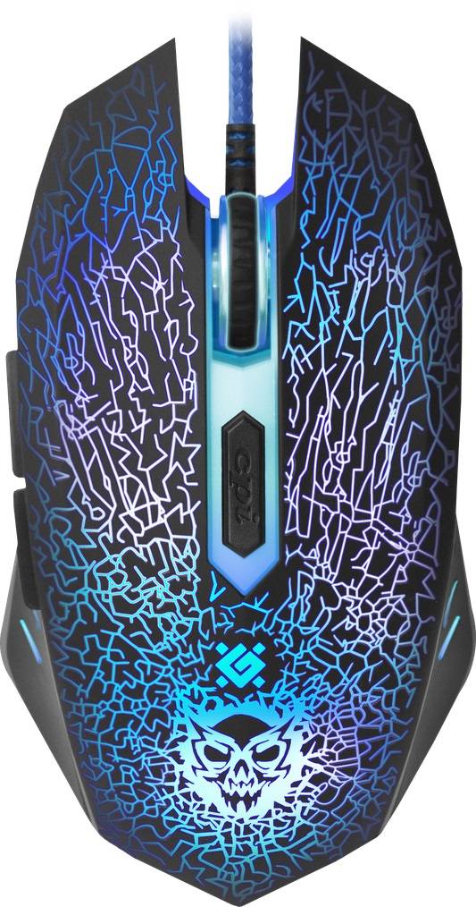 Игровая мышь проводная Defender Shock GM-110L оптика,6кнопок,800-3200dpi.