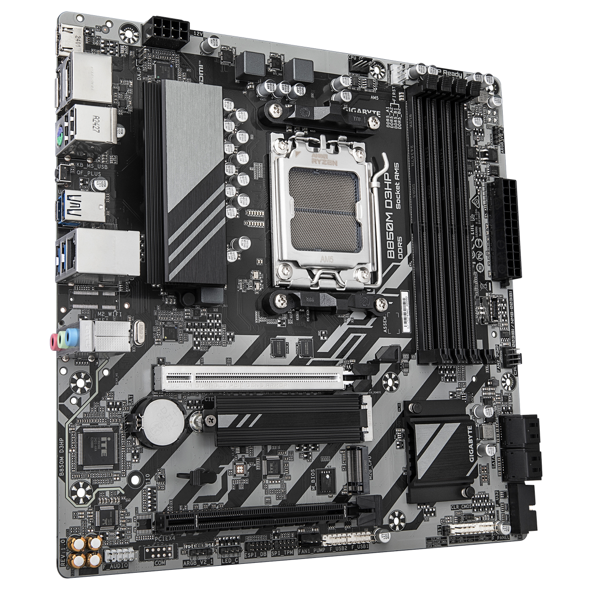 Материнская плата Gigabyte B850M D3HP Socket AM5 AMD B850 4xDDR5 mATX AC`97 8ch(7.1) GbLAN RAID+HDMI