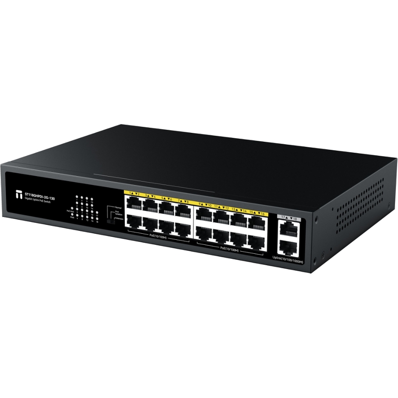 Коммутатор Netis 16FE PoE+2GE Uplink PoE Switch
