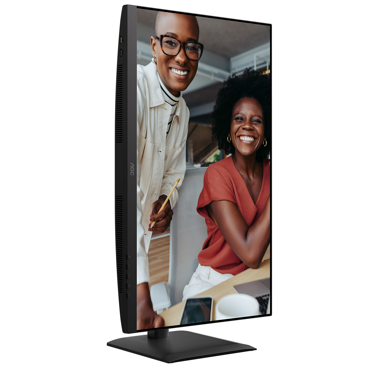 Монитор 27" AOC U27E4CV Black (4K, IPS, 3840x2160, 60Hz, 4 ms, 178°/178°, 400 cd/m, +2xHDMI 2.0