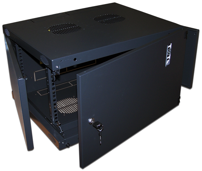 Шкаф Шкаф настенный Next, 6U 550x600, металлическая дверь, черный