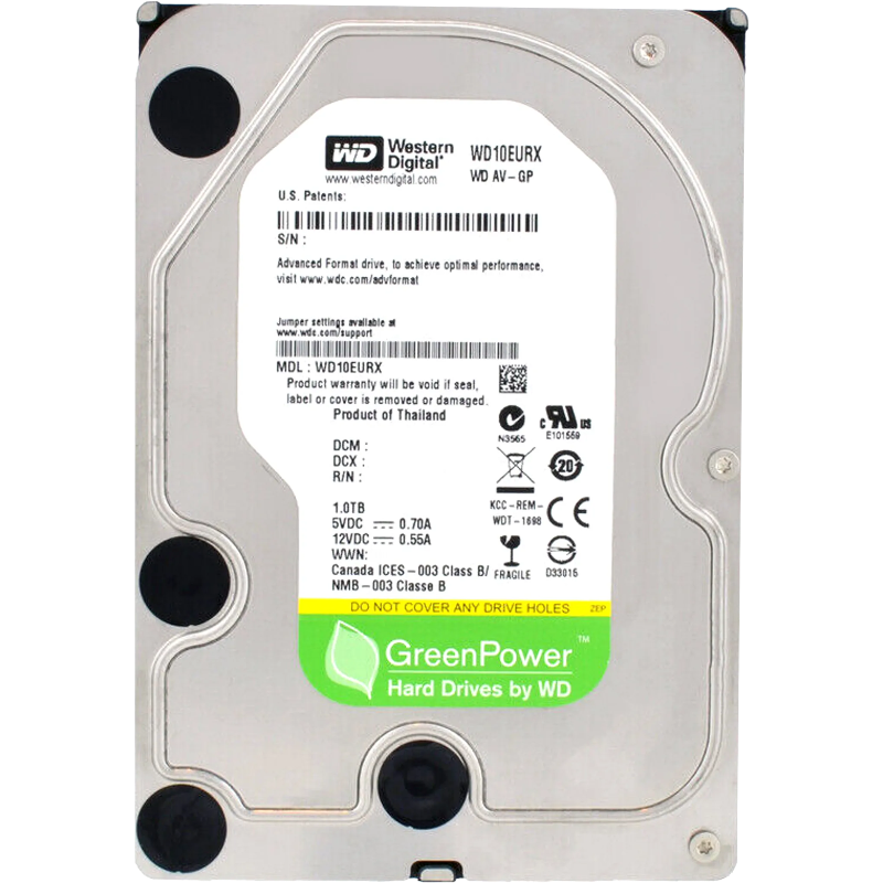 Жесткий диск WD SATA3 1Tb AV-GP Video Surveillance 5400 RPM 64mb 1 year warranty