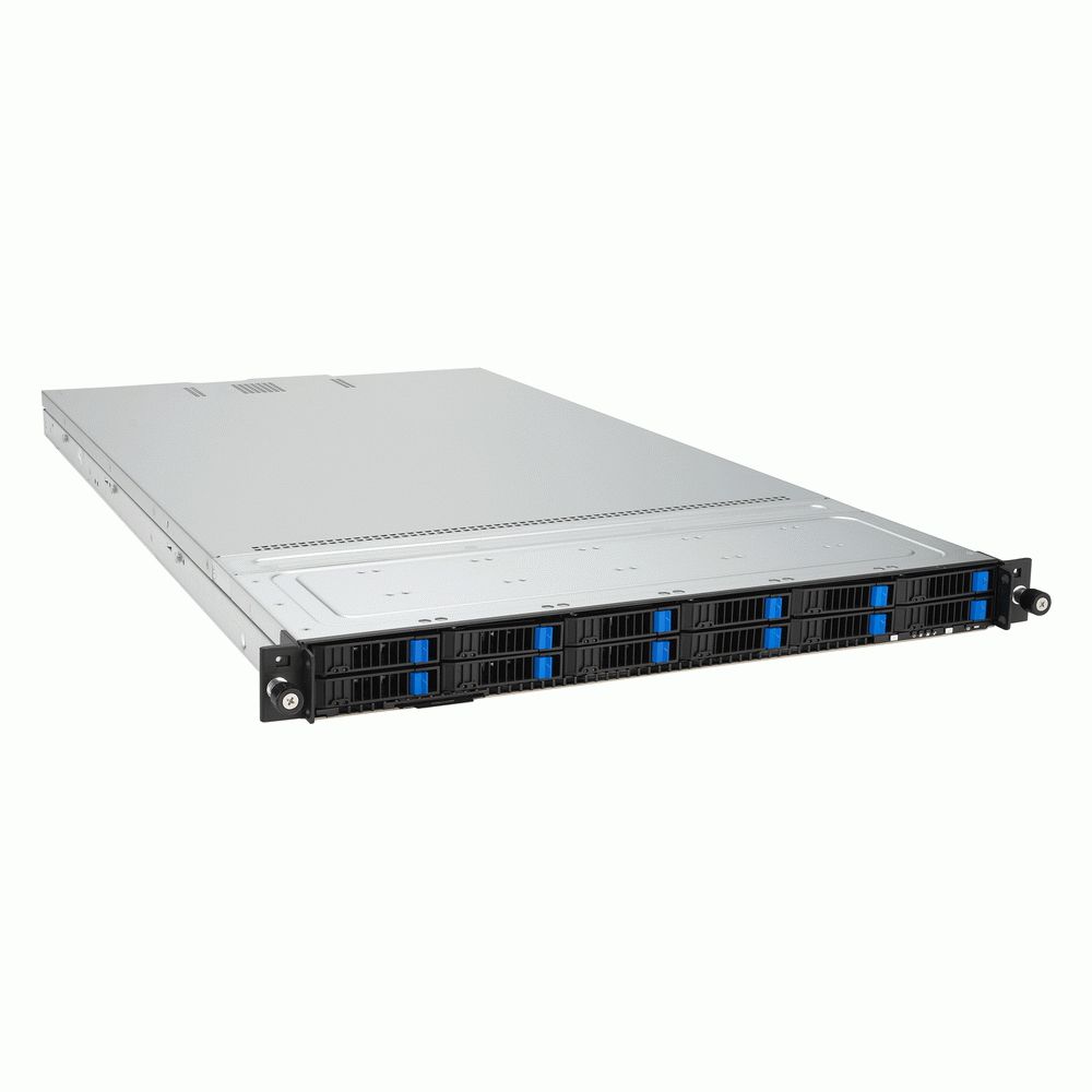 Серверная платформа ASUS RS700-E11-RS12U, 1U, 2x Socket-E LGA4677, 32x DDR5 4800*/5600*, 12x2.5'' NV