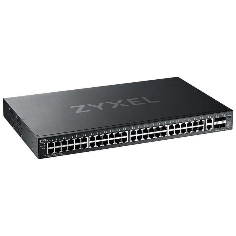 Коммутатор L3 Access коммутатор Zyxel NebulaFlex Pro XGS2220-54, rack 19", 48xRJ-45: 1G, 2xRJ-45: 1/