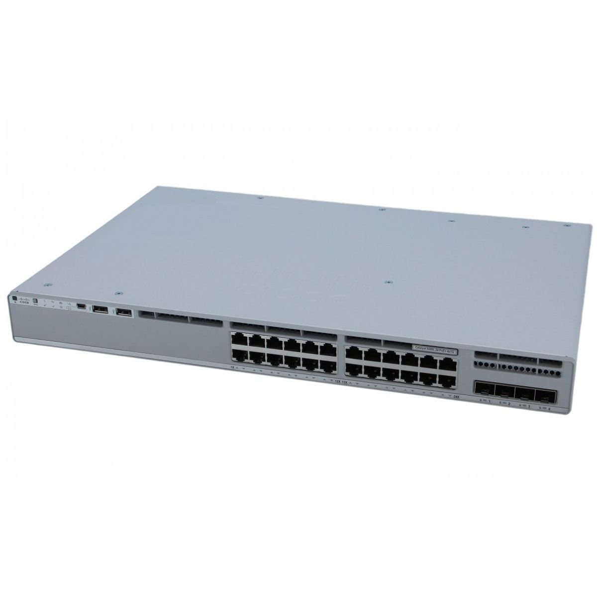 Коммутатор CISCO Catalyst 9200L 24-port Full PoE+ Switch, 4x1Gb fixed uplinks, PS 1x600W (up to 2), 