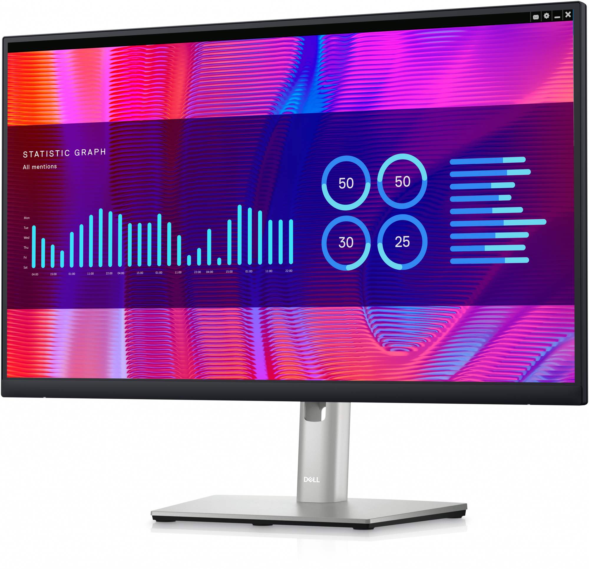 Монитор Dell 23.8" P2423DE черный IPS LED 5ms 16:9 HDMI матовая HAS Piv 1000:1 300cd 178гр/178гр 256