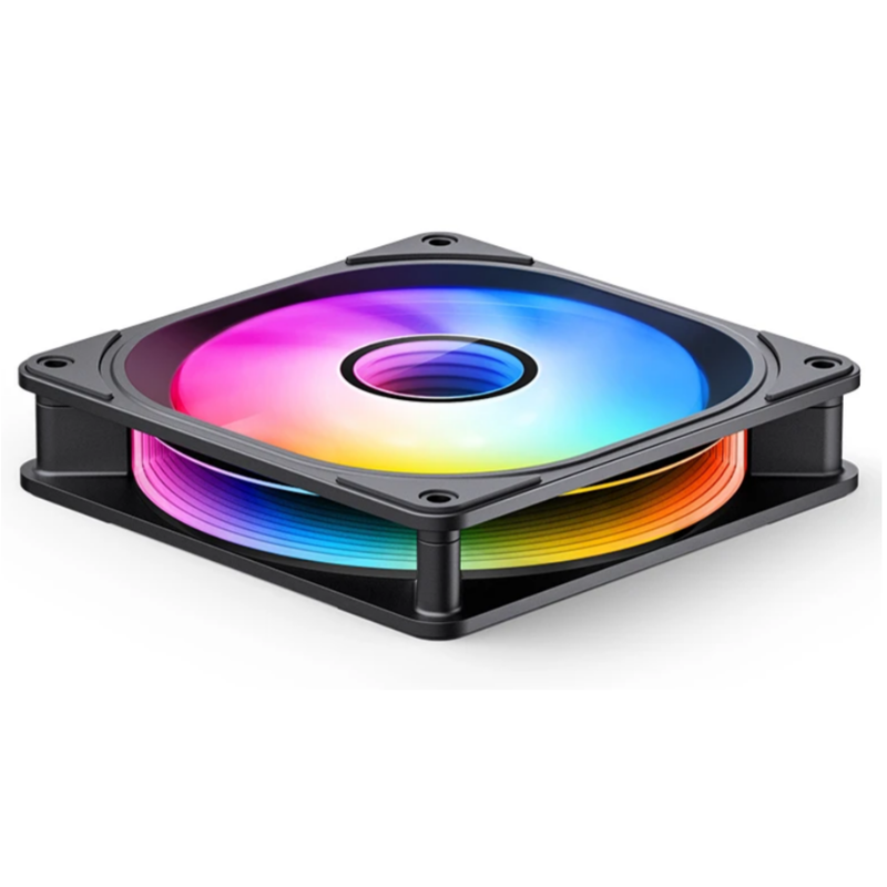 Кулер для корпуса JONSBO FR-606BR Reverse (120x120x25mm, 4-pin PWM, ARGB, 35.99CFM, 26.5dBA, 1500RPM