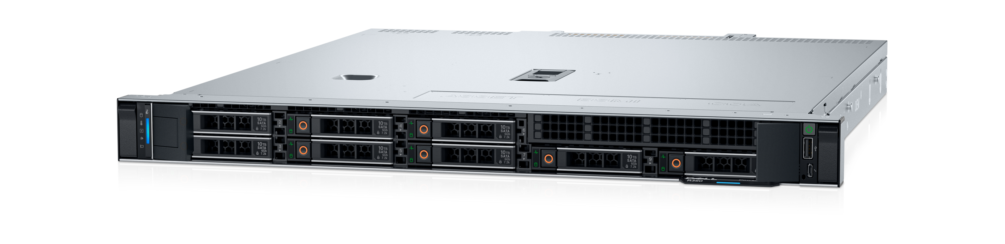 Сервер на базе Dell PowerEdge R360/ PowerEdge R360 Xeon 6325P (3.5GHz, 4C), 32GB (1x32GB) UDIMM, (1)*480Gb SSD SATA RI (up to 8x2.5"), No riser, PERC H755FL, Integrated DP 1Gb LOM, iDRAC9 Ent 16G, PSU(1)*700W, Bezel, Rails