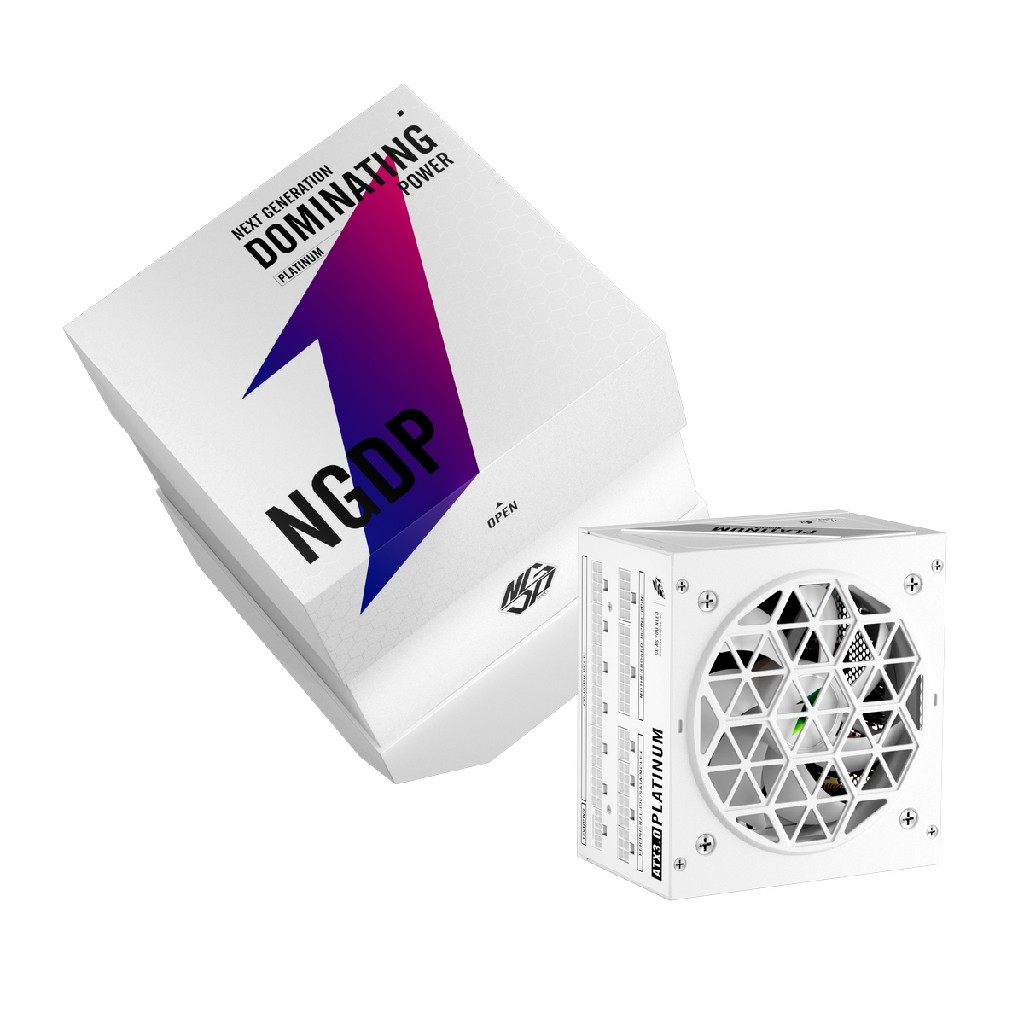 Блок питания ATX 1STPLAYER HA-1300BA3-WH NGDP Platinum 1300W White, APFC, 80 PLUS Platinum, 120mm fan, full modular